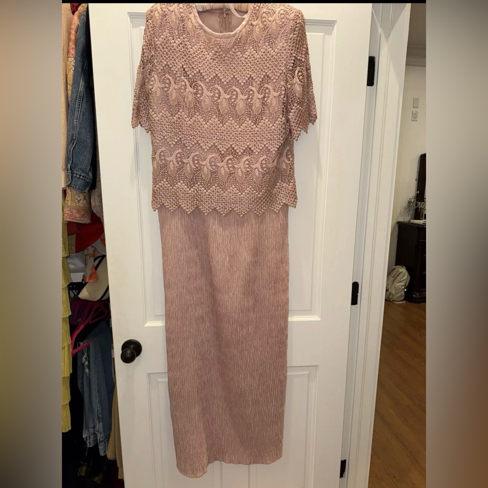 Karen Millen Blush Pink Lace Dress